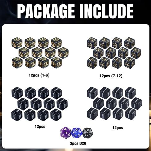 51 Pieces MTG Dice Set,Ability Keyword Counters, Shield Life Counters in Kuwait