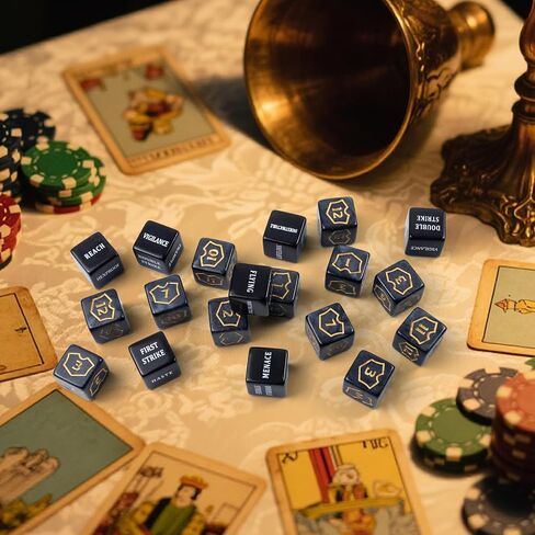 51 Pieces MTG Dice Set,Ability Keyword Counters, Shield Life Counters in Kuwait