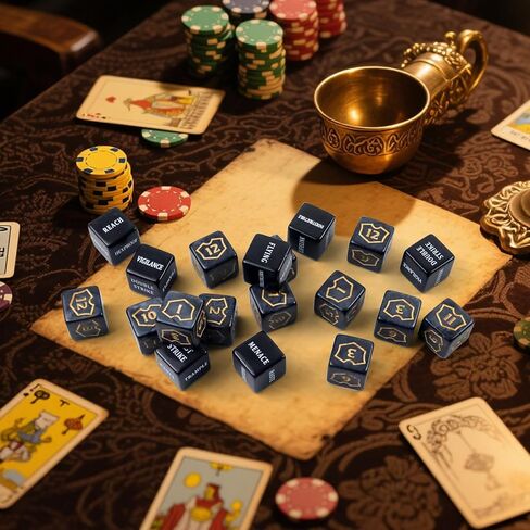 51 Pieces MTG Dice Set,Ability Keyword Counters, Shield Life Counters in Kuwait