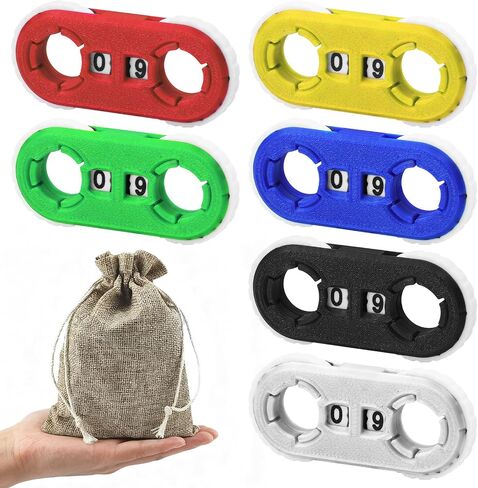 6 Pack MTG Life Counter 0-99, Dual Dial Life Counter Wheels with Storage Pouch, Health Point Tracker for Commander, TCG, CCG, Card Games, Board Games & Tabletop Games in Kuwait