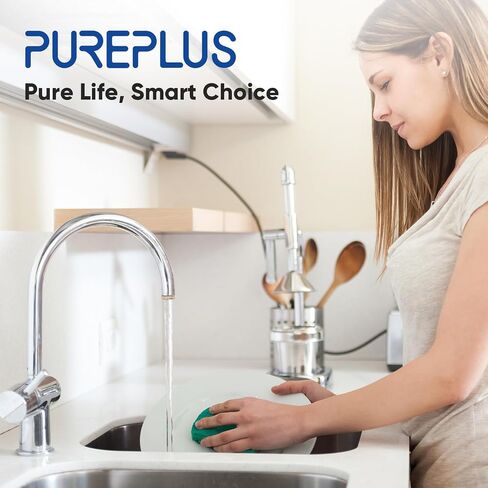 PUREPLUS Under Sink Water Filter, 22000 Gallons, 99.99% Chlorine Reduction, NSF/ANSI Certified Direct Connect Under Counter Water Filtration System in Kuwait