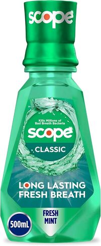 Crest Scope Classic Mouthwash, Original Formula, 500 Ml, 4 Count in Saudi Arabia