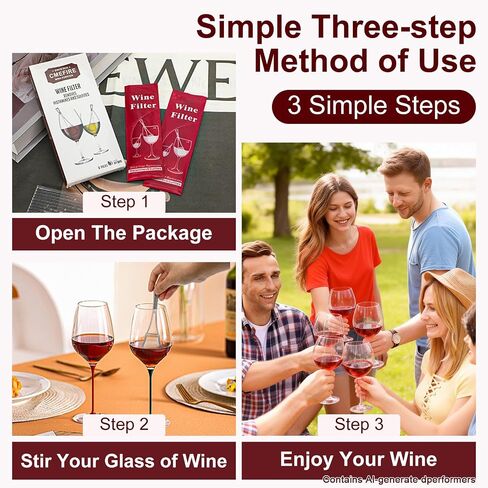 Wine Filters Removes Histamines and Sulfites: Stop it Wine Allergies - Purifies Wine without Compromising Taste and Purity(8 Packs) in Kuwait