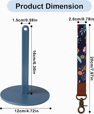 Dasonwin Wrist Yarn Holder for Crocheting, Portable Travel Spindle, Blue in Kuwait