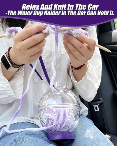 Portable Yarn Holder, Travel Yarn Holder（ 2 in 1 Yarn Bowl ） in Kuwait