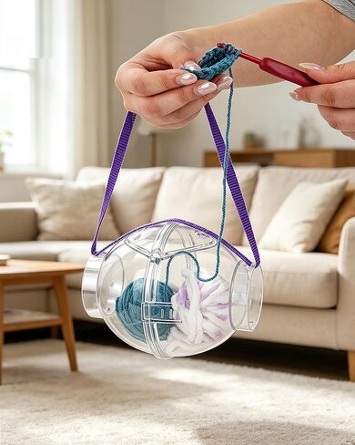 Portable Yarn Holder, Travel Yarn Holder（ 2 in 1 Yarn Bowl ） in Kuwait