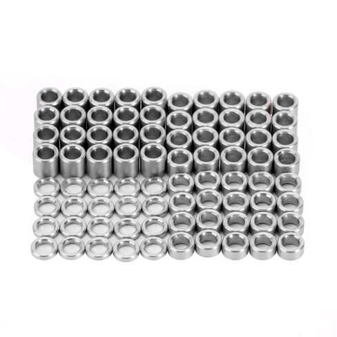INJORA Washers Spacers- M2.5 Flat Stainless Steel Washers Spacers for 1/18 RC Crawler TRX4M,80PCS (4M-52) in Kuwait