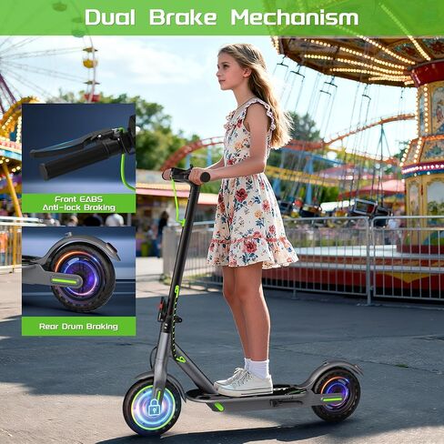 MAXSHOT Electric Scooter for Big Kids, Top Speed 9/16/19MPH, 10/12/16/21/50Miles Range, 6.5"/8.5"/14" Tires Folding Commuter Escooter with Dual Suspension for Commuting, APP Control in Kuwait
