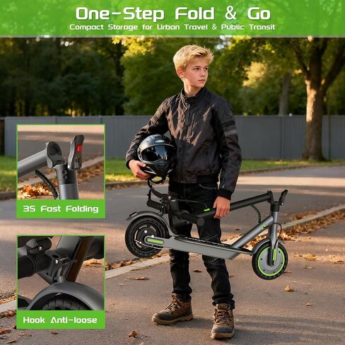 MAXSHOT Electric Scooter for Big Kids, Top Speed 9/16/19MPH, 10/12/16/21/50Miles Range, 6.5"/8.5"/14" Tires Folding Commuter Escooter with Dual Suspension for Commuting, APP Control in Kuwait