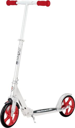 Razor A5 Lux Kick Scooter for Kids Ages 8+ - 8" Urethane Wheels, Anodized Finish Featuring Bold Colors and Graphics, for Riders up to 220 lbs in Kuwait