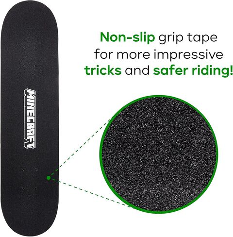 Minecraft - Complete Cruiser Skateboard with Maple Deck and Smooth Bearings in Kuwait