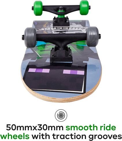 Minecraft - Complete Cruiser Skateboard with Maple Deck and Smooth Bearings in Kuwait