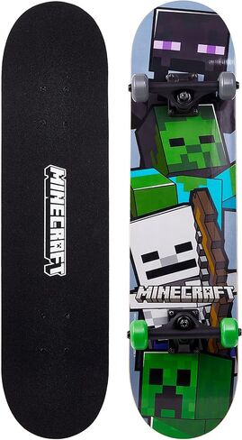 Minecraft - Complete Cruiser Skateboard with Maple Deck and Smooth Bearings in Kuwait