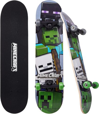 Minecraft - Complete Cruiser Skateboard with Maple Deck and Smooth Bearings in Kuwait