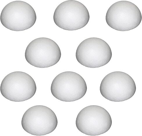 6 Pack 4 Inch Polystyrene Balls for Crafts White Foam Spheres in Kuwait