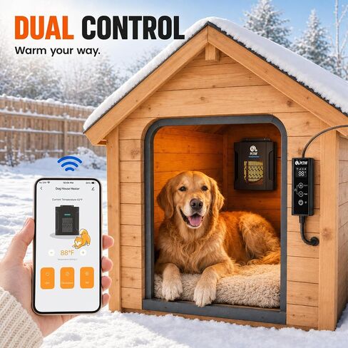 PETNF Dog House Heater, WiFi Smart Thermostat 45-113°F Adjustable in Kuwait