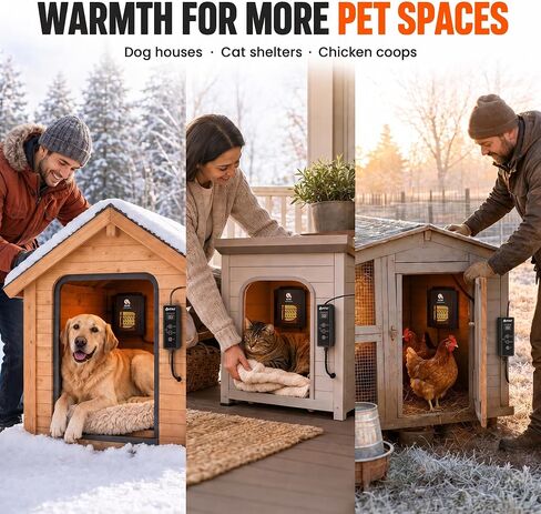 PETNF Dog House Heater, WiFi Smart Thermostat 45-113°F Adjustable in Kuwait