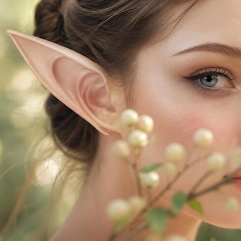 4Pairs Fairy Pixie Elf Ears Halloween Christmas Cosplay Costume Accessories in Kuwait
