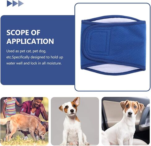 Reusable Dog Belly Band, Double-Sided Waterproof Cloth Puppy Diaper Wrap in Saudi Arabia