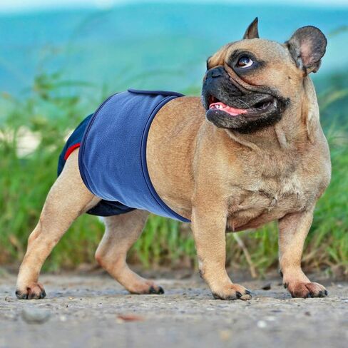 Reusable Dog Belly Band, Double-Sided Waterproof Cloth Puppy Diaper Wrap in Saudi Arabia