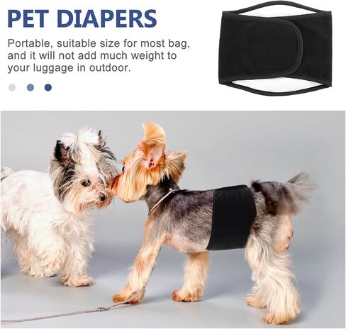 Breathable Male Dog Belly Band, Washable Puppy Diaper Wrap for Indoor Use in Kuwait