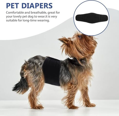 Breathable Male Dog Belly Band, Washable Puppy Diaper Wrap for Indoor Use in Kuwait