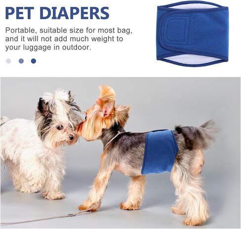 Reusable Dog Belly Band with Absorbent Cotton Cloth, Leakproof in Kuwait