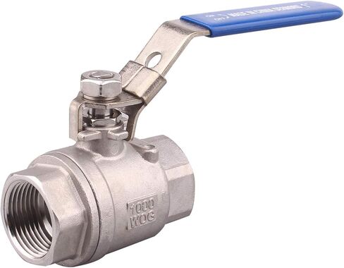DERNORD 2 Pack Stainless Steel 304 Ball Valve, Full Port Heavy Duty for WOG with Locking Device (1/4" NPT) in Kuwait
