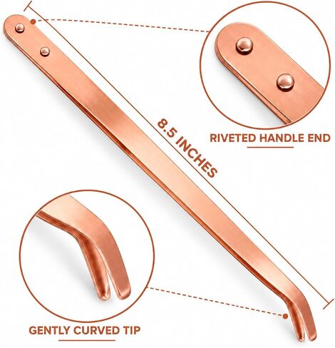 Copper Tongs, 8.5 Inch Curved Tip for Jewelry Making, Soldering & Pickling in Kuwait