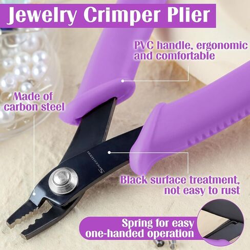 SPEEDWOX Bead Crimping Pliers for 2mm-3mm Beads and Tubes Bent 3 Holes in Kuwait