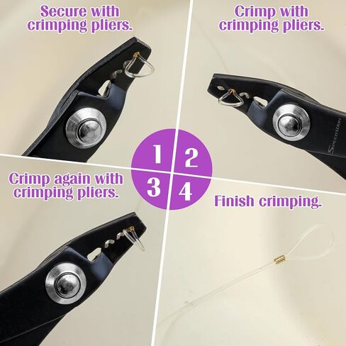 SPEEDWOX Bead Crimping Pliers for 2mm-3mm Beads and Tubes Bent 3 Holes in Kuwait