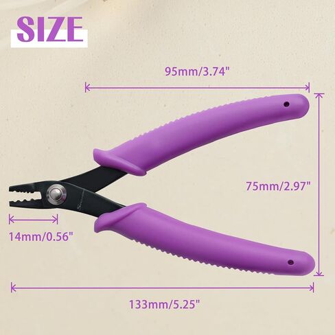 SPEEDWOX Bead Crimping Pliers for 2mm-3mm Beads and Tubes Bent 3 Holes in Kuwait
