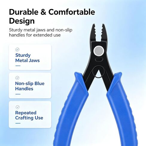 Crimping Pliers for Jewelry Making Bead Crimper Tool 2mm-5mm (Blue) in Kuwait