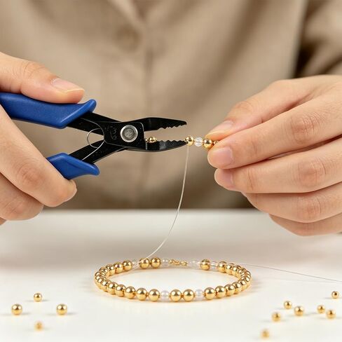Crimping Pliers for Jewelry Making Bead Crimper Tool 2mm-5mm (Blue) in Kuwait