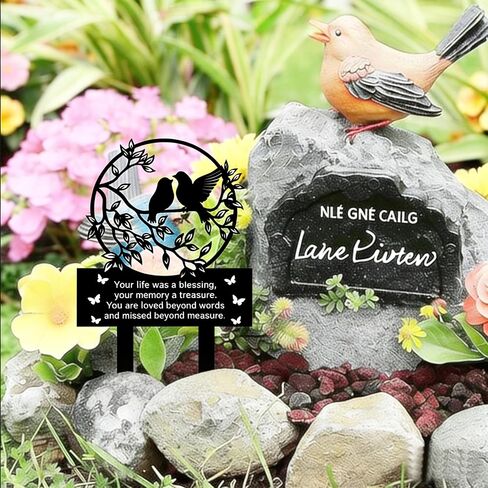 Grave Decorations for Cemetery Birds Ornament Metal Signs in Kuwait
