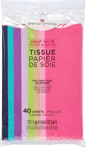 American Greetings 40 Sheet 20 in. x 20 in. Jewel Tone Tissue Paper for All Occasions in Saudi Arabia