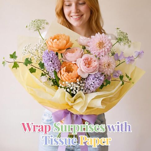 Simetufy 200 Sheets 14"x20" Tissue Paper for Gift Bags, 20 Pastel Colors in Kuwait
