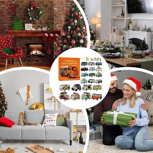 Advent Calendar 2026 Car Blind Countdown With 24‑Piece 2D Hidden Vehicles For Daily Surprise Unboxing Collectible Diecast For Kids And Adults Interactive Holiday in Kuwait