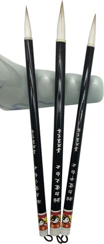 Easyou Hu Brush Chinese Brush for Coloring Painting and Practicing Calligraphy JJBY L+M+S (jjby 3pcs/pack) in Saudi Arabia