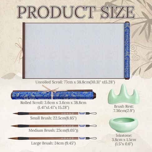 7 Pcs Chinese Calligraphy Set No Ink Reusable Water Writing Cloth in Kuwait