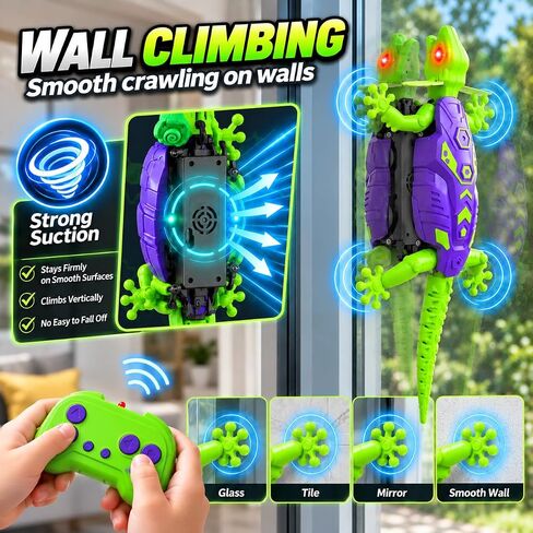 Wall Climbing Gecko RC Toy, Remote Control Lizard for Kids in Kuwait