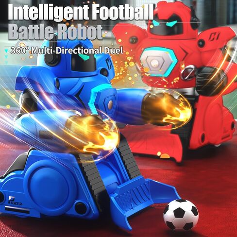 OBEST Remote Control Fighting Robots Set of 2, RC Ejecting Battle Robot with Sound & Light, Fun Electronic Battle Bots Soccer Games Toys, Christmas Birthday Gifts for Age 6+ Year Old Kids Boys in Kuwait