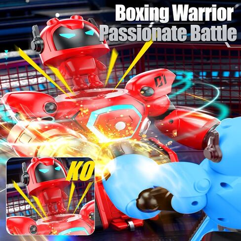 OBEST Remote Control Fighting Robots Set of 2, RC Ejecting Battle Robot with Sound & Light, Fun Electronic Battle Bots Soccer Games Toys, Christmas Birthday Gifts for Age 6+ Year Old Kids Boys in Kuwait