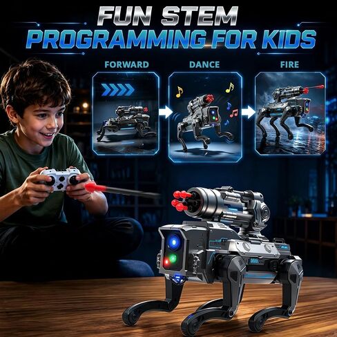 Holyton Smart Robot Dog for Kids, Wolf-Inspired Remote Control Robot Toy in Saudi Arabia