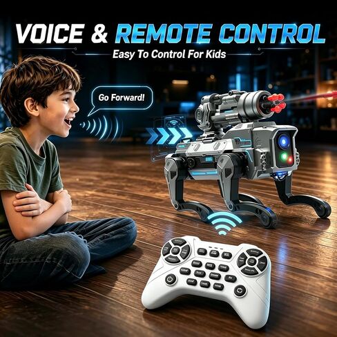 Holyton Smart Robot Dog for Kids, Wolf-Inspired Remote Control Robot Toy in Saudi Arabia