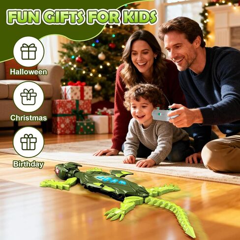 Wall Climbing Gecko Lizard Toys, Rechargeable Remote Control Boys Kids Toys in Kuwait