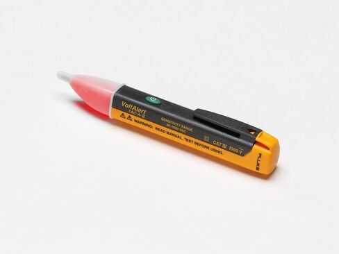 Fluke 1AC-A1-II VoltAlert Non-Contact Voltage Tester, Pocket-Sized, Voltage Detection Range 90 V to 1000 V AC, Audible Beeper, Silent Mode, Includes Batteries And 2 Year Warranty, CAT IV 1000 V Rating in Kuwait