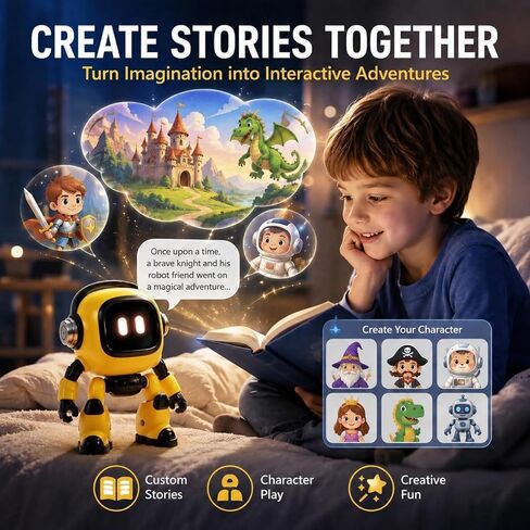 AI Robot Adult Companion, Mini Interactive Desk Pocket Pet Bot in Kuwait