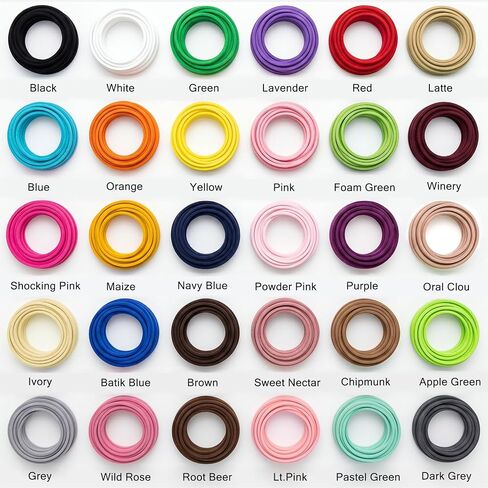 QingHan Faux Suede Leather Cord: 60 Yards Flat String for Jewelry Making, Necklaces, Bracelets, Dream Catcher Supplies and DIY Crafts, 30 Colors x 2 Yards in Saudi Arabia