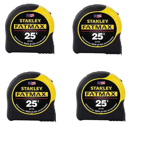 Stanley Tools 33-725 4 Pack 25ft. Fatmax Tape Rule, Yellow in Saudi Arabia
